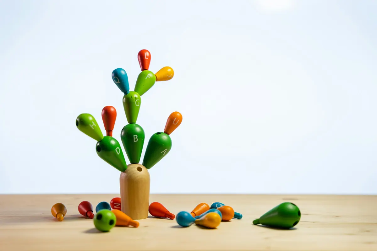 Wooden toy on a table